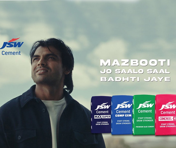 JSW Cement Welcomes Olympic Gold Medallist Neeraj Chopra 
